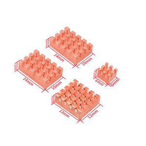 Raspberry Pi 5 in puro rame alluminio dissipatore di calore dissipatore di calore in alluminio CPU Cooler Kit di raffreddamento per Raspberry Pi 5 - Product Image 3