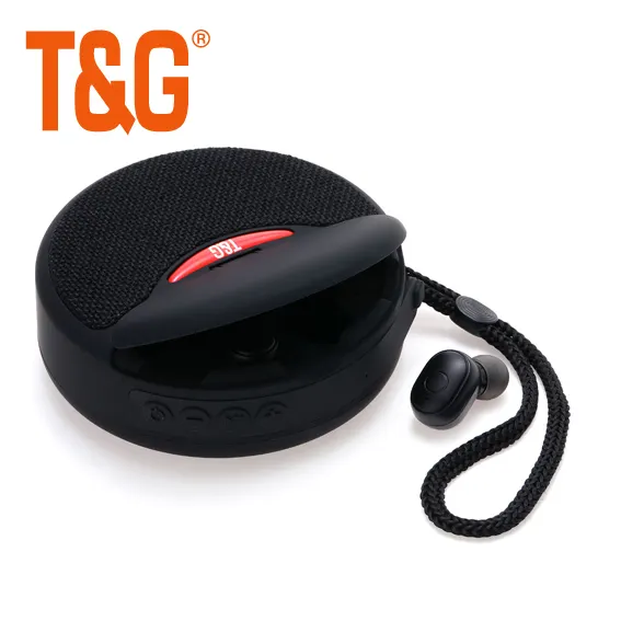 TG808 PORTABLE FABRIC OUTDOOR MINI SPEAKER WITH EARBUDS 2 IN 1 PRODUCT GOOD SOUND QUALITY FOR MUSIC