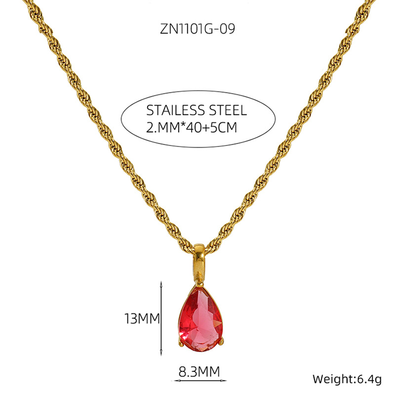 Gold-Pomegranate Red Diamond Tail Tassel