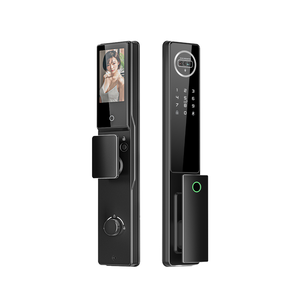 Schermo per videocitofono con serratura intelligente per porta con riconoscimento facciale 3D con impronta digitale per blocco della porta chiave con Password per App blocco del cancello - Product Image 1