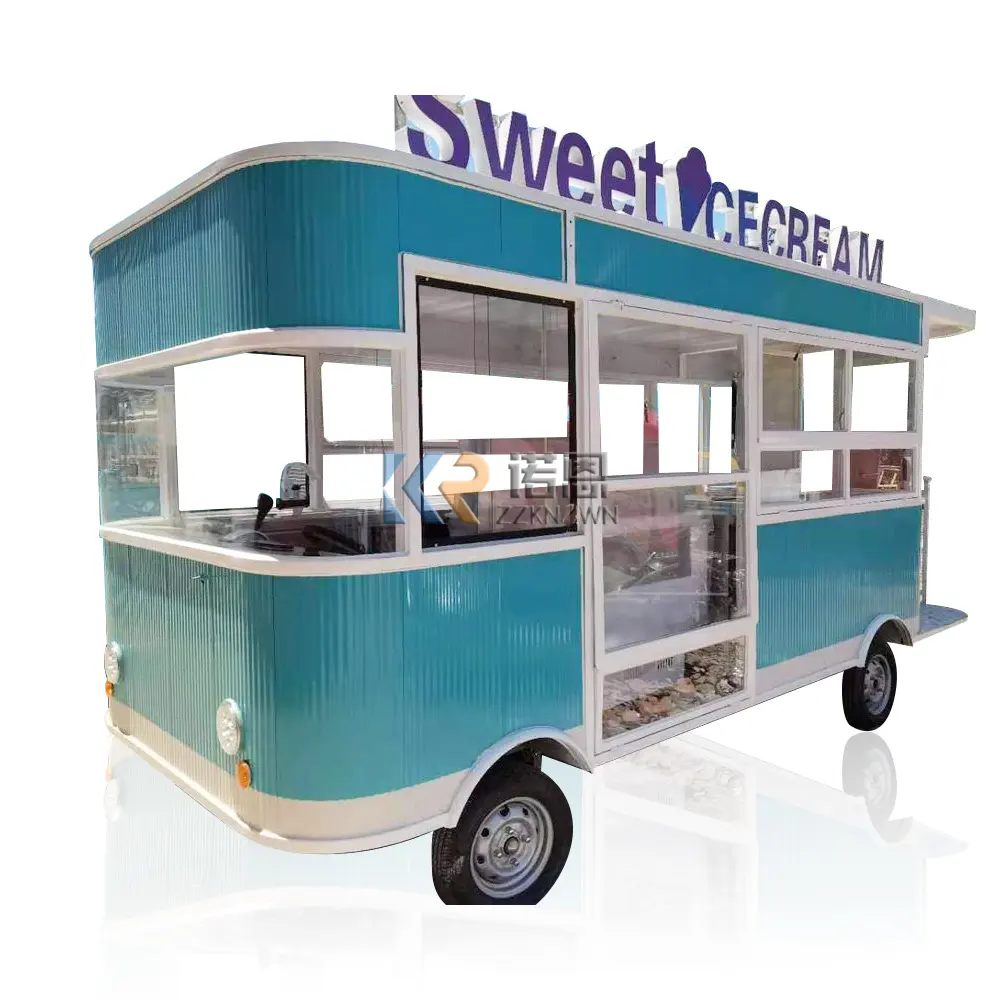 Camion elettrico per alimenti con carrello per alimenti multifunzione CE DOT Mobile Pzza Ice Cream Vending Van in vendita europa