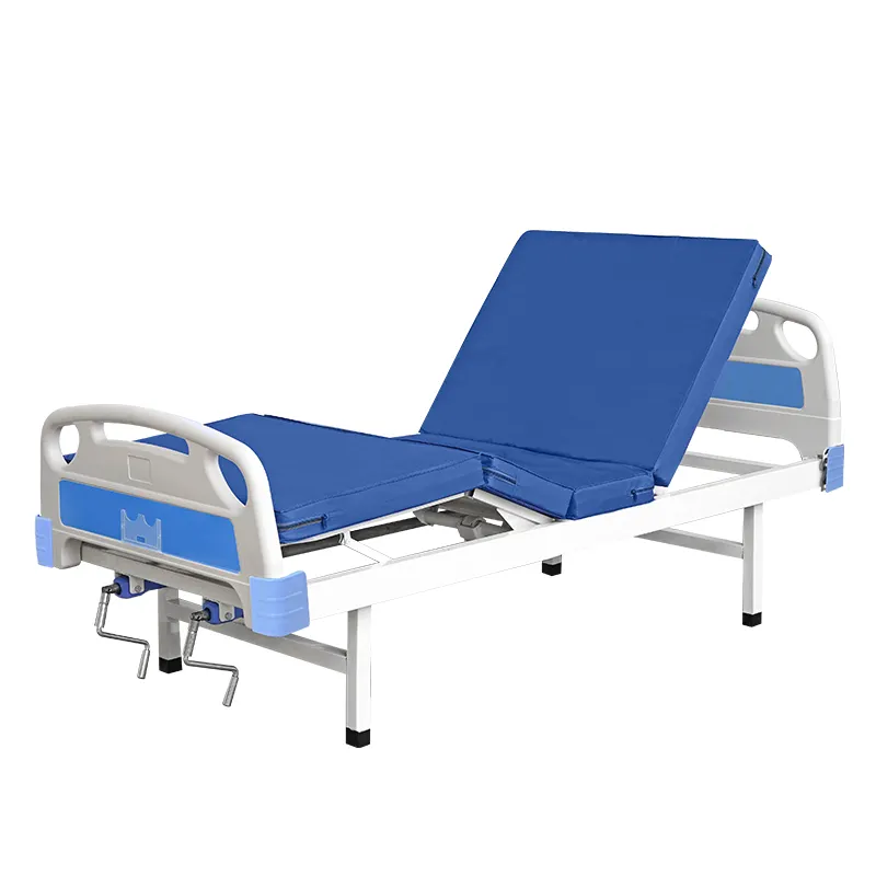 Vendita calda di alta qualità letto medicale materasso accessori 2 pedivelle ABS ospedale manuale letto di cura