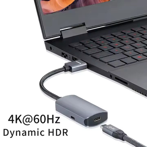 ULT-unite HDMI捕获c型音频视频电缆4K 60Hz HDMI至C型USB C母适配器，带DV 5v音频视频转换器 - Product Image 3