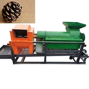 Trilladora y separador de piñones de bajo precio, trituradora de conos de pino, máquina separadora de craqueo de nueces de cáscara