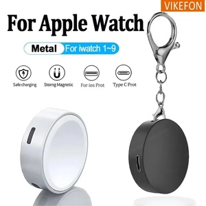 Apple için anahtarlık ile taşınabilir manyetik izle kablosuz şarj izle 10 S9 8 7 6 5 4 Ultra2 SE tipi C L çift Port şarj - Product Image 2