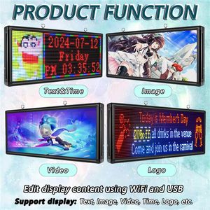Display a LED programmabile a colori per esterni ad alta risoluzione P5 impermeabile per Display a scorrimento aziendale - Product Image 5