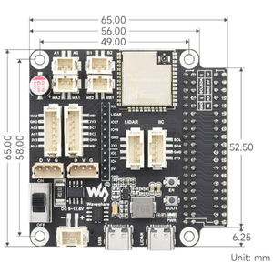 WaveShare <strong>ESP32</strong> Robot Universal Driver <strong>Development</strong> Board module Supports <strong>WIFI</strong>/<strong>Bluetooth</strong>/ESP-NOW - Product Image 1
