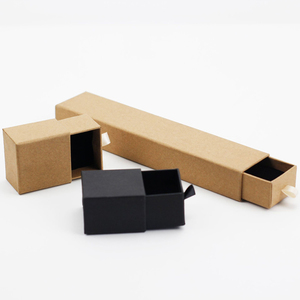 Hộp Giấy Kraft Hộp Bao Bì Tùy Chỉnh Logo Dài Trượt Ra Ngăn Kéo Hộp Cho Vòng Cổ - Product Image 3