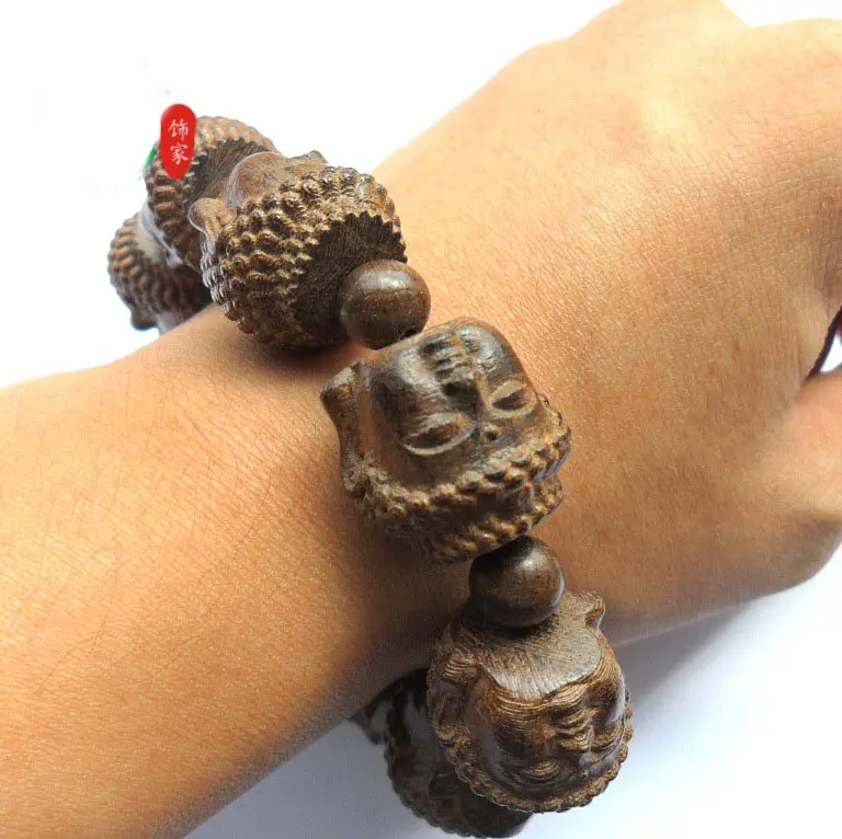Nieuwe Groothandel Gesneden Boeddha Hoofd Mala Kralen Armband Vriendschap Armbanden Religieuze Armband Geluk Sieraden Geschenken Voor Mannen