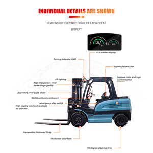 Batteria al litio 2 tonnellate 3 tonnellate sollevatore idraulico 1 tonnellata tutto il terreno transpallet carico e scarico carrello elevatore elettrico - Product Image 2