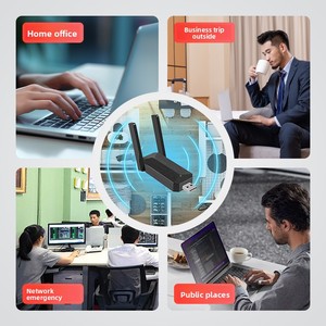<strong>Wireless</strong> <strong>Network</strong> Card Dual Band WiFi6 Gigabit with USB Receiver for Desktop <strong>Computer</strong> Laptop Application 1800Mbps - Product Image 4
