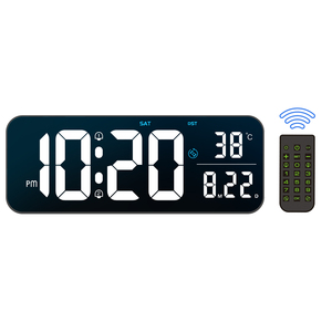 Grande display da parete orologio elettrico calendario giorno digitale orologio da parete temperatura con telecomando conto alla rovescia timer sveglia - Product Image 1