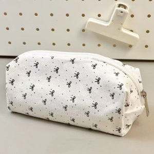 Bán buôn tùy chỉnh chất lượng cao Xách Tay Vải trang điểm lưu trữ túi thời trang hoa mẫu bút chì trường hợp Dây Kéo Túi mỹ phẩm - Product Image 6