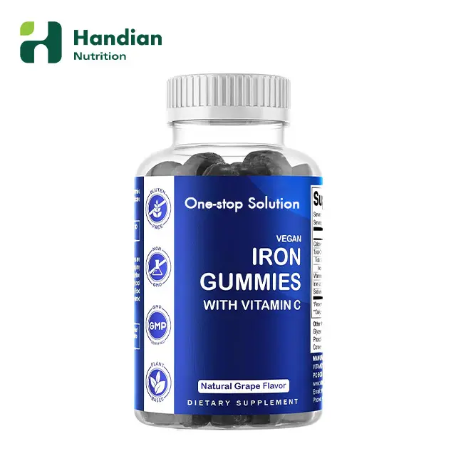 Iron Gummy suplemen untuk wanita pria dengan Vitamin C Iron Gummies untuk dewasa Gummy Vitamin Manufacturer