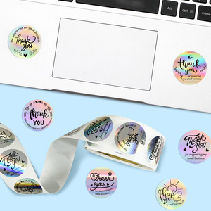 <strong>Custom</strong> 500Pcs/roll Thank You for Supporting My Small Business <strong>Sticker</strong> Waterproof <strong>Stickers</strong> for Gift - Product Image 2