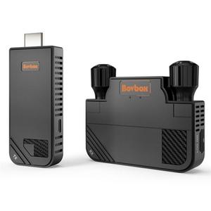 Venta caliente BOVBOX 091-HD Conferencia Uso 100M Inalámbrico WiFi H.264 Extensor de codificación de video Transmisor de video Receptor PC + ABS