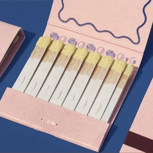 Farklı renkler Matchbook uzun Matchsticks tasarım grev maçlar kutusu özel kağıt Matchbook, sadece kağit kutu - Product Image 5