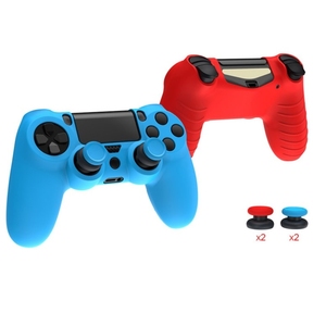 Per PS4 Controller pelle Cover antiscivolo in Silicone pelle impugnatura interruttore Cover Cover Cover Cover per PS4 - Product Image 1