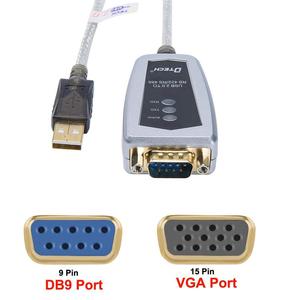 DTECH USB, Windows 11 10 8 7 XP için FTDI yonga seti 5 pozisyon Terminal kartı ile RS422 RS485 seri Port adaptörü kablosu - Product Image 2