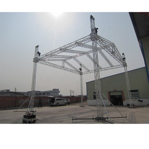 12m * 10 * 7m 4 เสาพร้อมโครงสร้างหลังคาโครงโคมไฟเวทีสามเหลี่ยม - Product Image 3