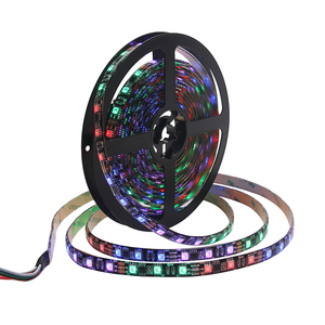 DC12V WS2811 LED piksel şerit ışık Rgb tam renkli 5050 Led şerit şerit esnek adresli dijital LED şerit 1 Ic kontrol 3 - Product Image 4