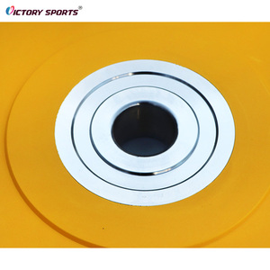 Ağırlık kaldırma için spor salonu kapalı rekabet için olimpiyat tampon plakaları için renkli taşınabilir kauçuk - Product Image 3