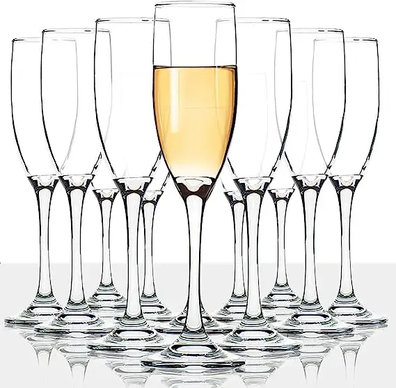 Fabrika doğrudan satmak kristal lüks flüt düğün parti için şampanya bardakları özel flüt cam