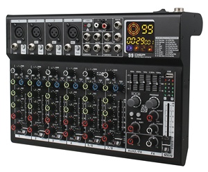 MR600 24 บิต DSP ดิจิตอลเอฟเฟกต์หลายโปรเซสเซอร์ 48V Phantom Power USB เล่นเครื่องผสมเสียงระดับมืออาชีพ - Product Image 1