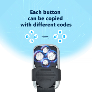 Chiavi per auto vuote con codice rolling multifrequenza universale per duplicatore di telecomando 4 in 1 copia - Product Image 5
