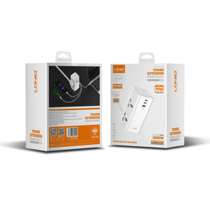 LDNIO SC4383 kule uzatma kurşun 4 yollu 10A 3 USB portları uzatma kablosu çok fiş uzatma soket dalgalanma koruması güç şeridi - Product Image 6