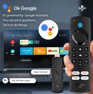 2025新しいモータルQ8 Android14.0 HDR10ホームシアターメディアプレーヤーStick Allwinner H313 BT5.0スマートTVスティックサポート音声制御