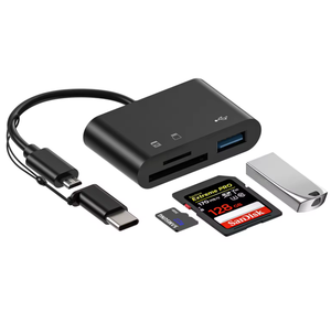 热卖适用于Otg 2.0 Tf Cf Sd存储卡读卡器的2合1转换器，适用于微型Usb Type-c适配器 - Product Image 5