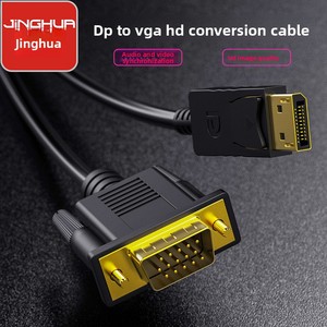 1080P HD Adapter Cable <strong>DisplayPort</strong> <strong>to</strong> <strong>VGA</strong> for Computer Host DP <strong>to</strong> <strong>VGA</strong> Cable for Radio &amp; TV Broadcasting Equipment