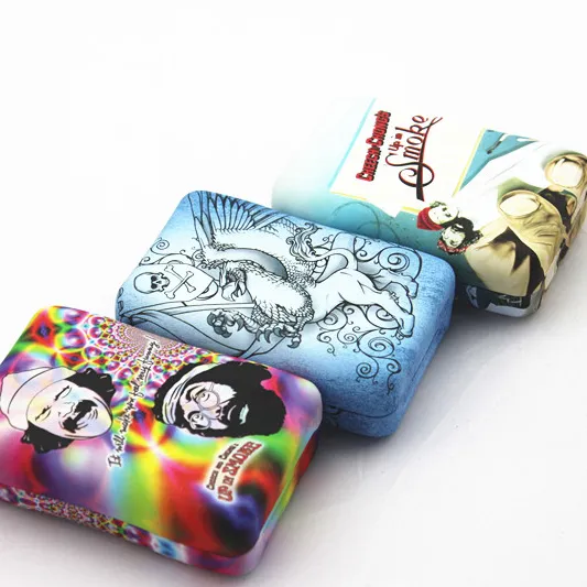 Kleine individuell bedruckte Tabak-Dosenverpackung mit Scharnier Zigarettenschachtel aus Metall Zinnbox