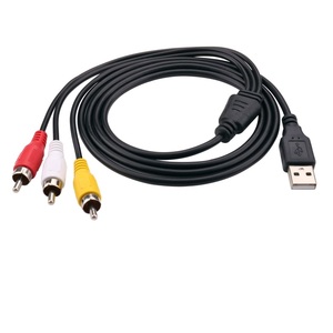 Convertidor de adaptador compuesto USB a 3 RCA macho AV, 1,5 m, hembra a 3 RCA - Product Image 6