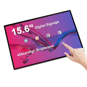 450 Nits высокая яркость 15 дюймов Android сенсорный экран Тотем Digital Signage ЖК-дисплеи доска меню для рекламного магазина - Product Image 1