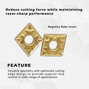 Hiệu suất cao CNC biến chèn cacbua lời khuyên cho thép không gỉ Thép công cụ dài cuộc sống cnmg wnmg tnmg dnmg snmg vnmg - Product Image 6