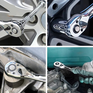 Biểu Tượng Tùy Chỉnh Làm Việc Cửa Hàng Ô Tô Công Cụ Carbon Thép 3/8 72 Răng Phát Hành Nhanh Chóng <span class=keywords><strong>Ratchet</strong></span> Cờ Lê - Product Image 6