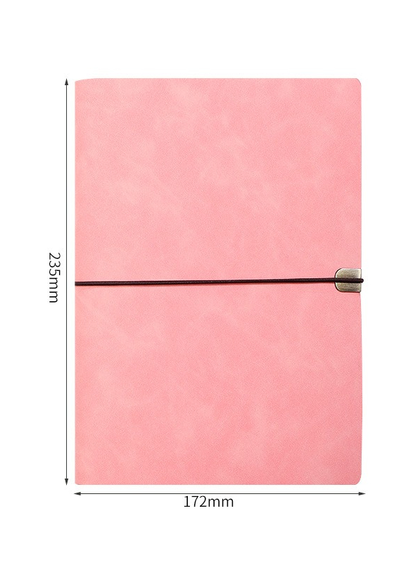 Livre à sangle rétro rose