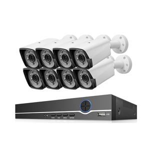 P2P 5MP <span class=keywords><strong>Full</strong></span> HD 8CH Outdoor 4K Cctv Câmera Poe Nvr Kit Sistema De Câmera De Segurança Para Casa
