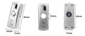 Sistema di controllo accessi per blocco porta intelligente supporto per superficie 12V metallo NO/COM stampa Push to Exit interruttore a pulsante di rilascio della porta - Product Image 6