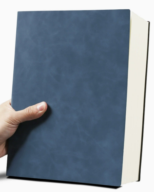 A4 distinguished blue-400 pages lined pages
