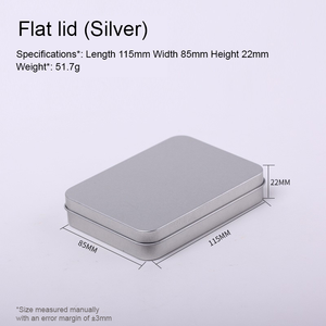 Yarım pencere ile çevre dostu geri dönüştürülebilir Metal teneke kutular Clear View pencere 115*85*22mm özel Logo teneke kutulari - Product Image 4