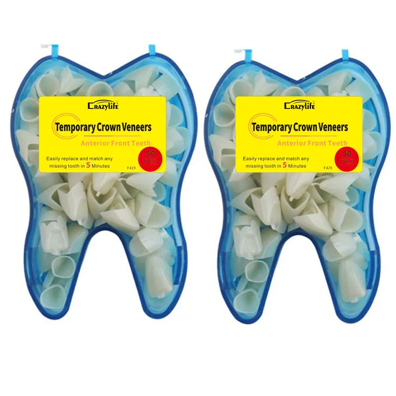 Temporary Tooth Crown Fake Teeth Repair Material Front Posterior offering Help in Fixing Missing Broken Tooth