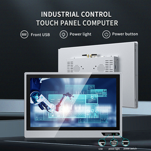工業用パネルPCフロントUSBスイッチ組み込みタッチPC DC12Vまたは24Vまたは9-36VフェニックスターミナルWin10オールインワンタッチコンピュータ - Product Image 2