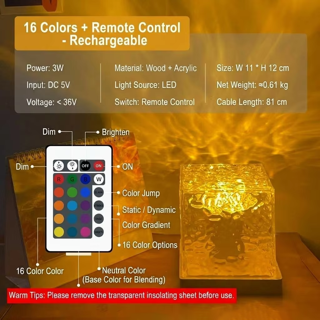 S - RGB 16 Colors - Rechargeable - Remote