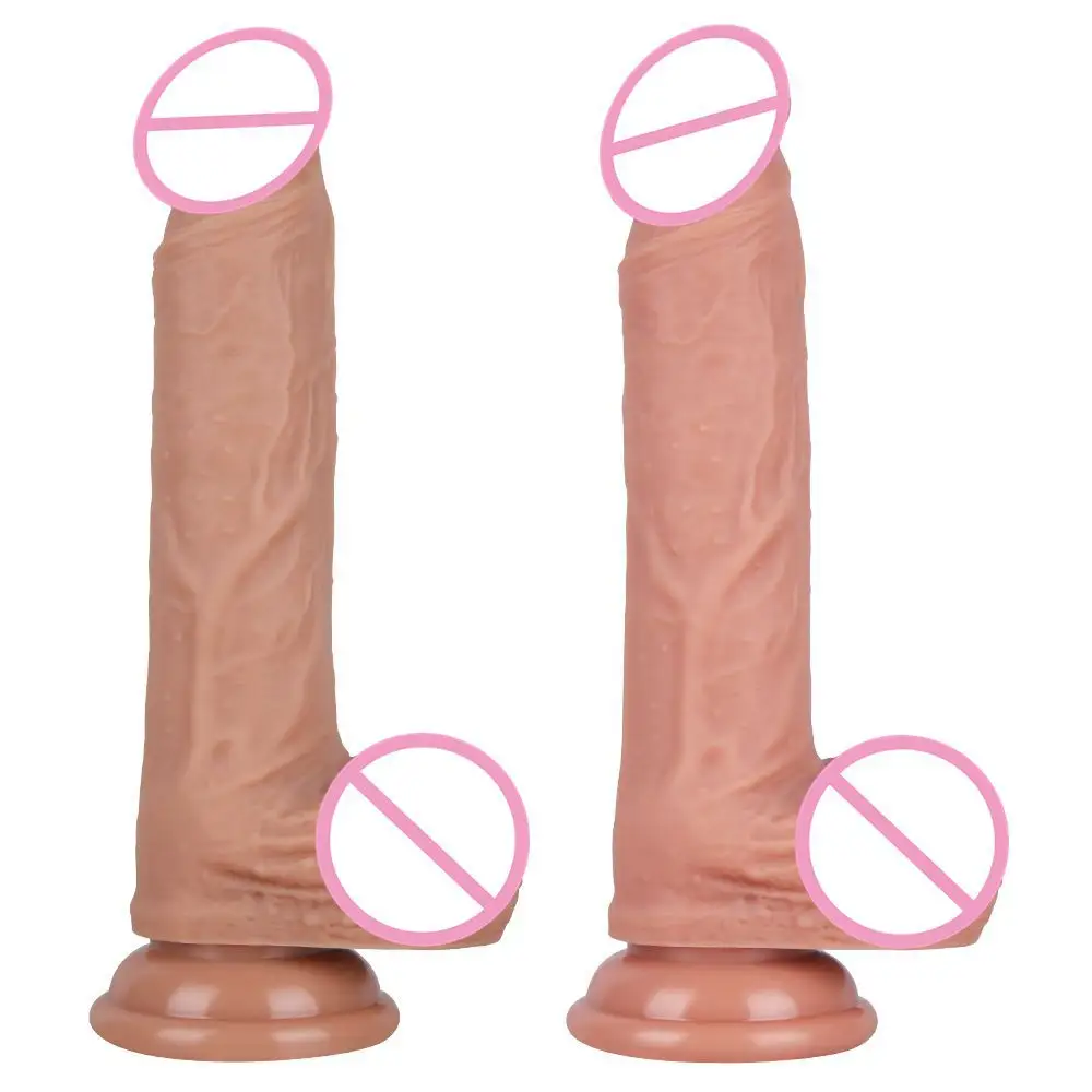 Yumuşak gerçekçi yapay Penis büyük silikon Penis vajina vantuz Anal popo fiş masaj yetişkin seksi oyuncaklar kadın için seks dükkanı