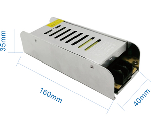 Controlador LED SMPS Delgado, fuente de alimentación de entrada de 110V, 12V, 60W, salida única, CA, CC, 5A, disipación de calor