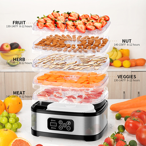 Hot Factory <strong>Digital</strong> Adjustable <strong>Timer</strong> &amp; <strong>Temperature</strong> <strong>Control</strong> Large Food Dehydrator Machine Gift Party Electric Dryer Machine - Product Image 2