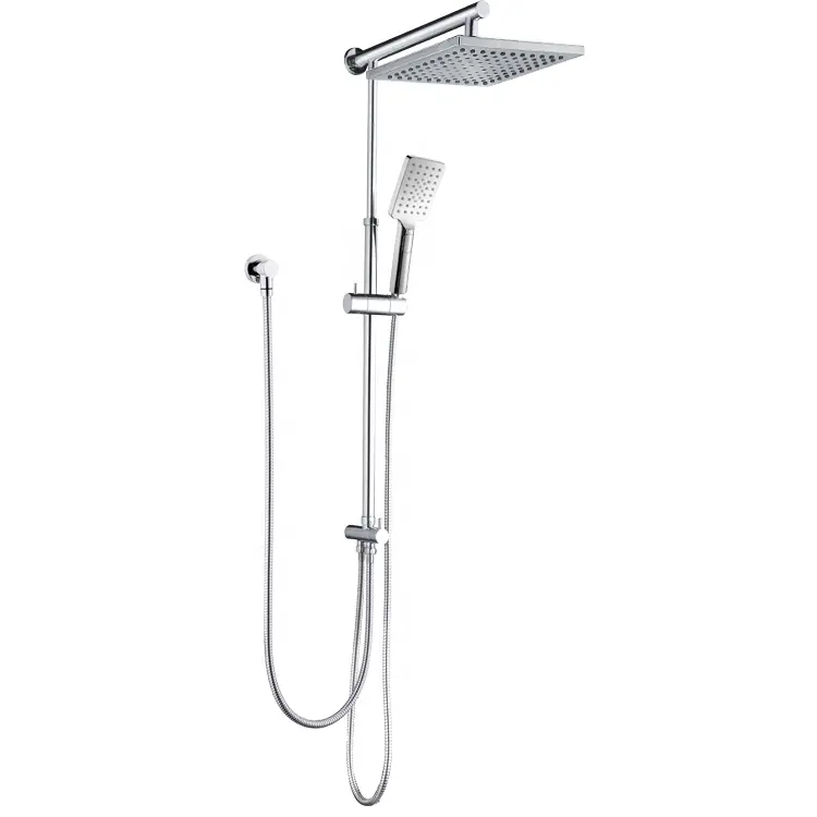Filigran Wels kare 8 "yağmur biçimli duş seti soğuk sıcak su banyo yağış duş musluk banyo bataryası kombinasyonu